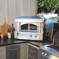 Alfresco 30-Inch Countertop Outdoor Pizza Oven With Marine Armour