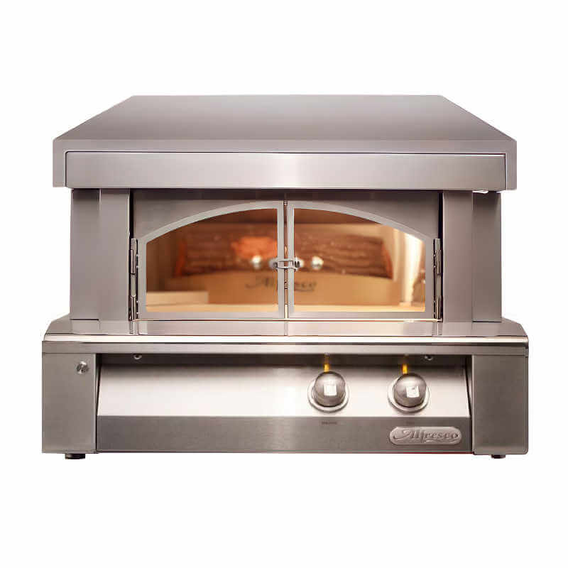 Alfresco 30 Inch Countertop Outdoor Pizza Oven | Stainless Steel
