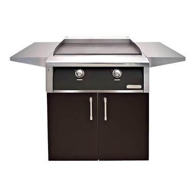 Alfresco 30 Inch Freestanding Gas Griddle with Cart With Marine Armour | black