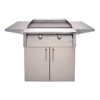 Alfresco 30 Inch Freestanding Gas Griddle with Cart With Marine Armour