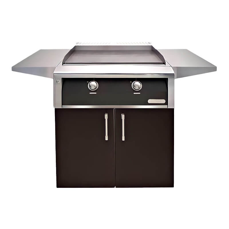 Alfresco 30 Inch Freestanding Gas Griddle with Cart  | black