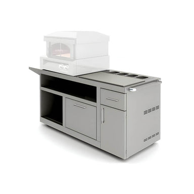 Alfresco 30 Inch Deluxe Pizza Oven Prep Cart – AXE-PZA-PPC | Side View
