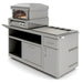 Alfresco Deluxe Pizza Oven Prep Cart | Ample Storage Drawers