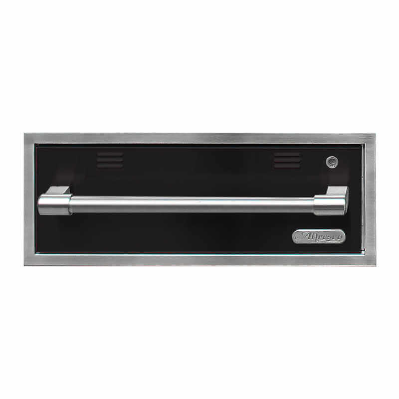 Alfresco-30-Inch-Electric-Warming-Drawer-AXEWD-With-Marine-Armour-30-in-Jet-Black-Gloss