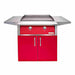 Alfresco 30 Inch Freestanding Gas Griddle with Cart  | Raspberry Red