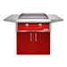 Alfresco 30 Inch Freestanding Gas Griddle with Cart | Carmine Red