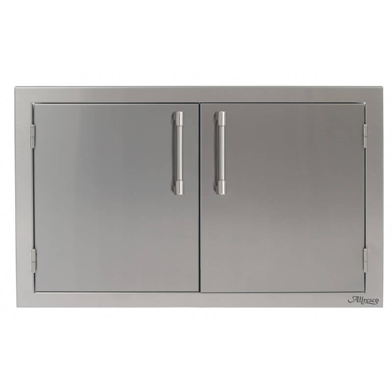 Alfresco 30 Inch Stainless Steel Double Sided Access Door | Signal Gray