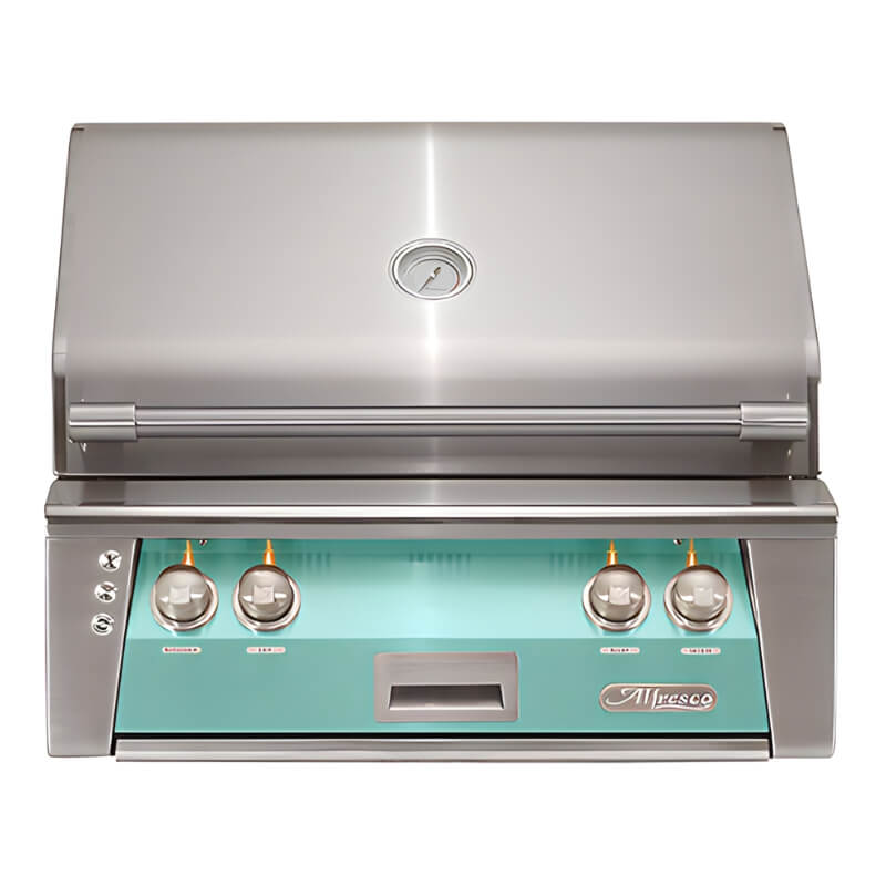 Alfresco 30-Inch Standard Built-in- Gas Grill | In Light Green