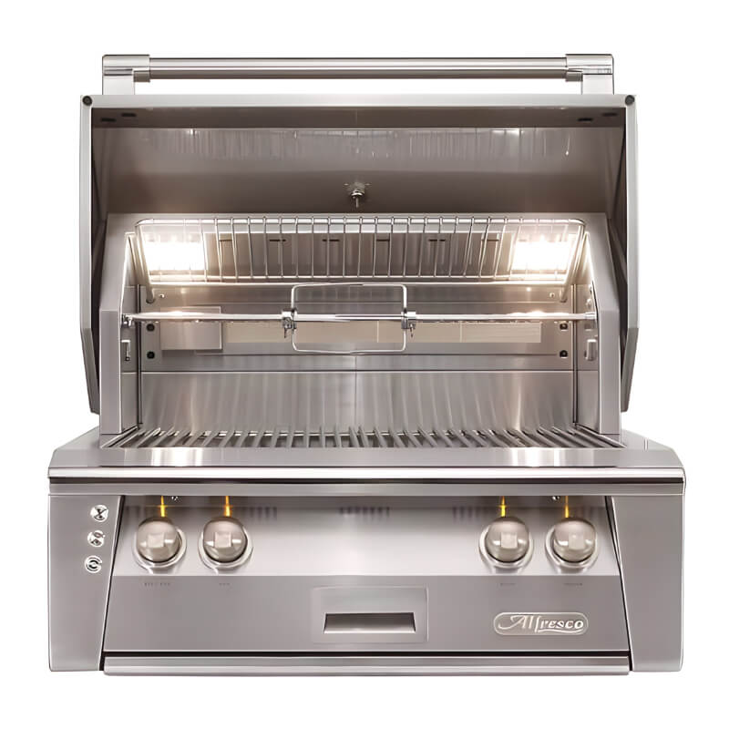 Alfresco 30-Inch Standard Built-in- Gas Grill | In Stainless Steel