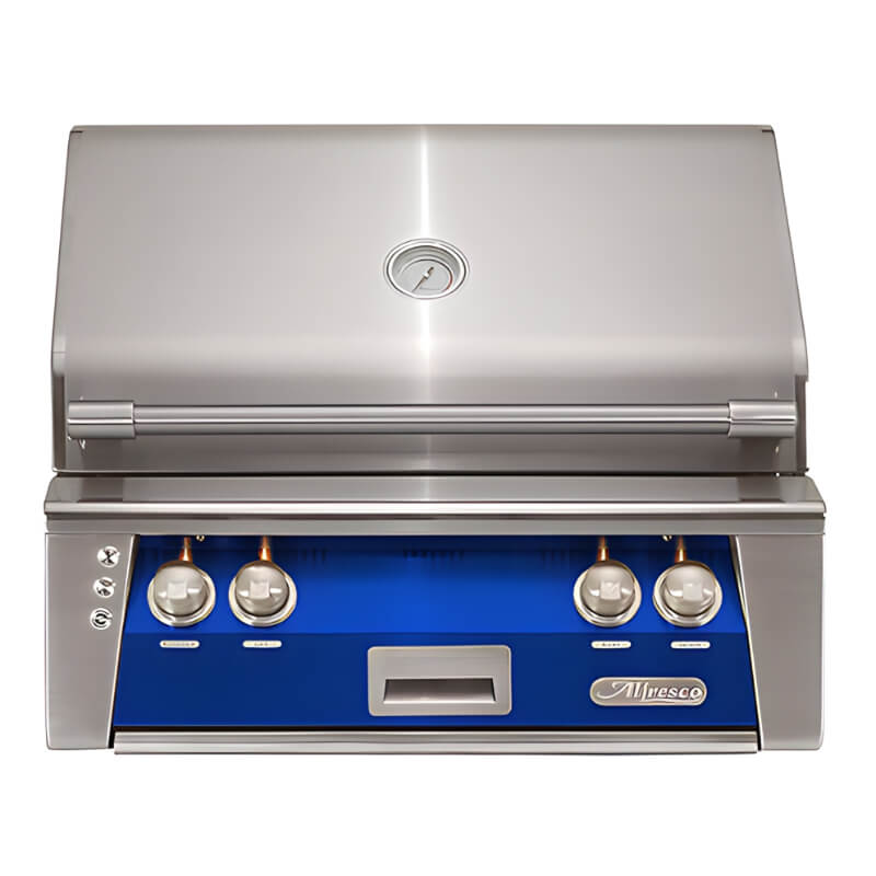 Alfresco 30-Inch Standard Built-in- Gas Grill | Ultramarine Blue