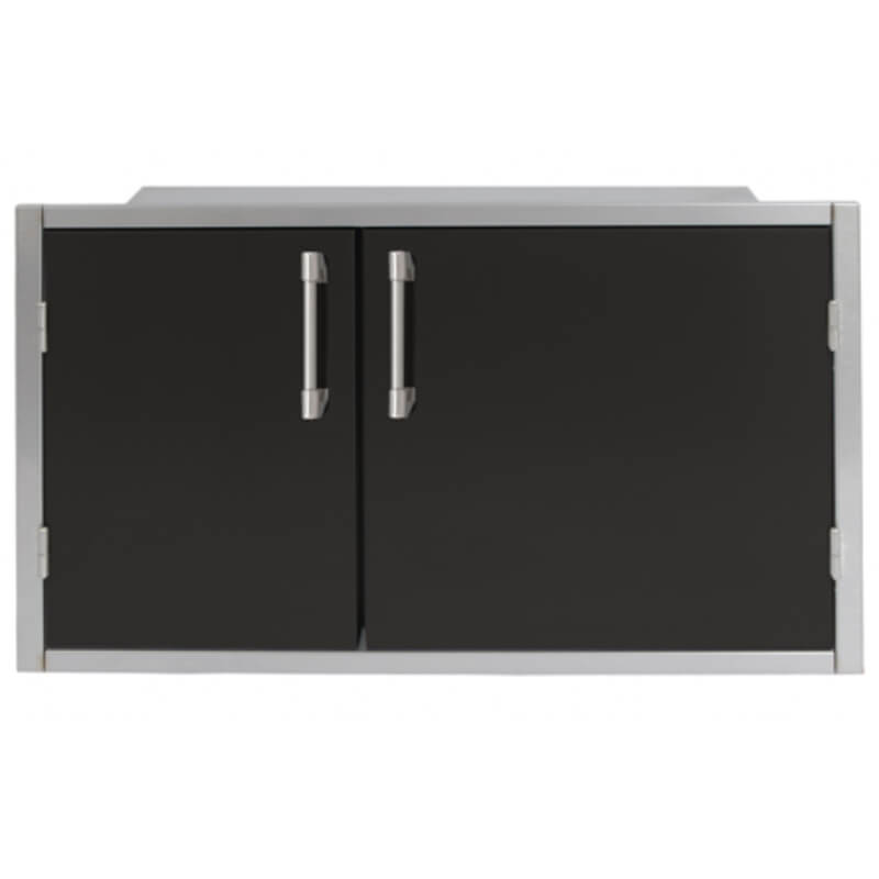 Alfresco 42 X 21-Inch Low Profile Sealed Dry Storage Pantry | Jet Black Matte