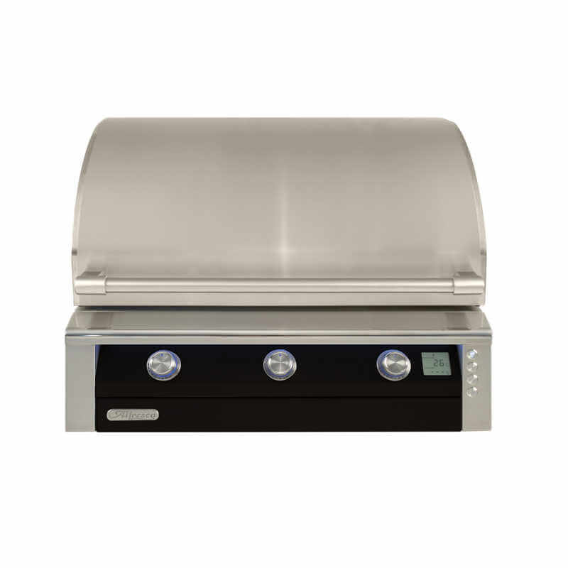 Alfresco AIPG 36-Inch Built-In Gas Grill | Black Gloss
