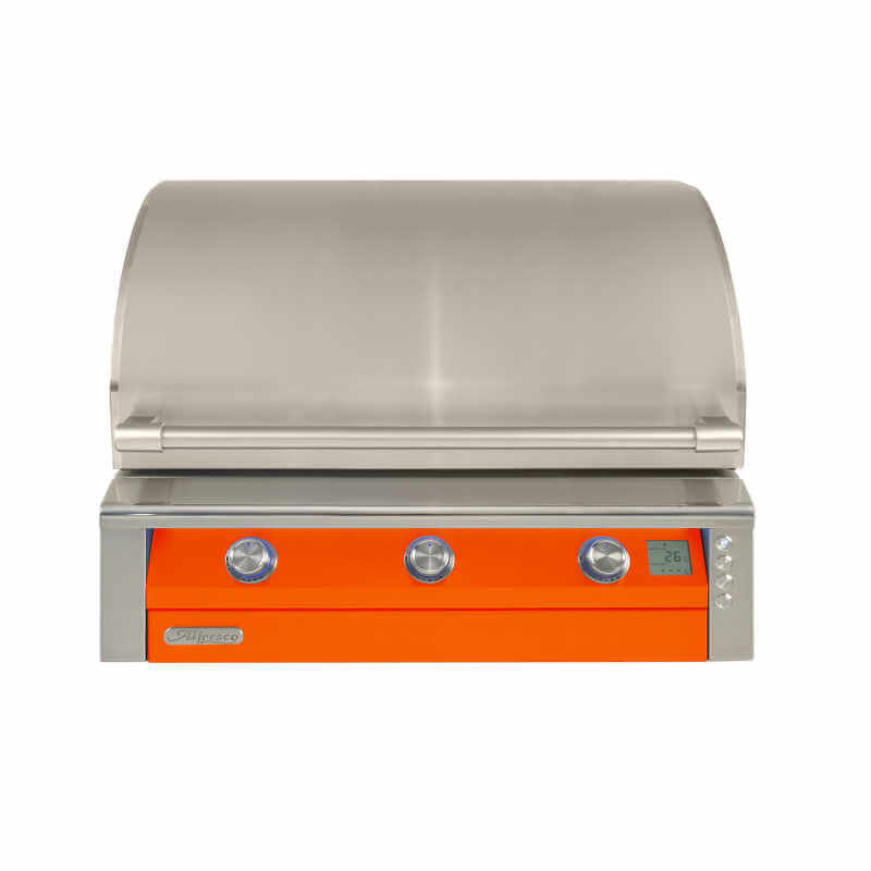 Alfresco AIPG 36-Inch Built-In Gas Grill | Luminous Orange