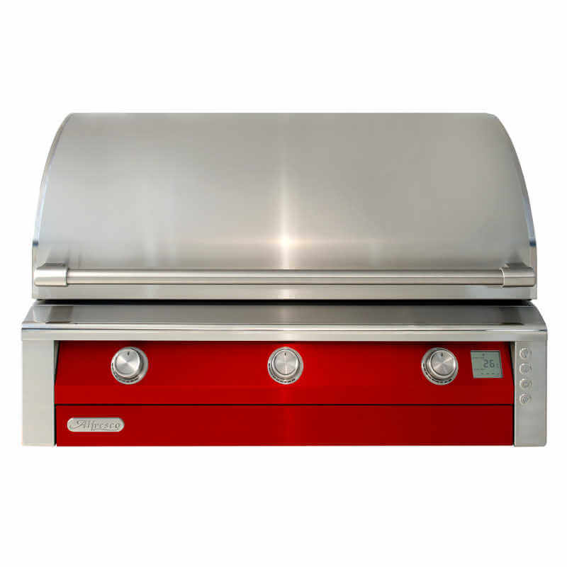Alfresco AIPG 42-Inch Built-In Gas Grill | Carmine Red