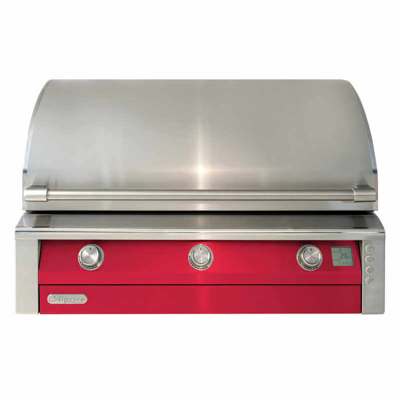Alfresco AIPG 42-Inch Built-In Gas Grill | RaspberryRed