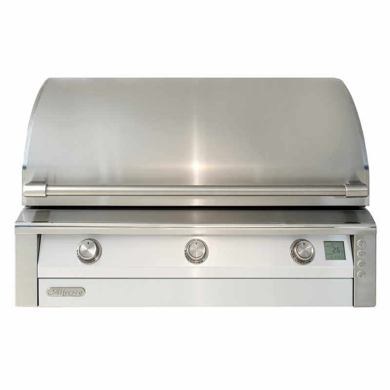 Alfresco AIPG 42-Inch Built-In Gas Grill | White Gloss