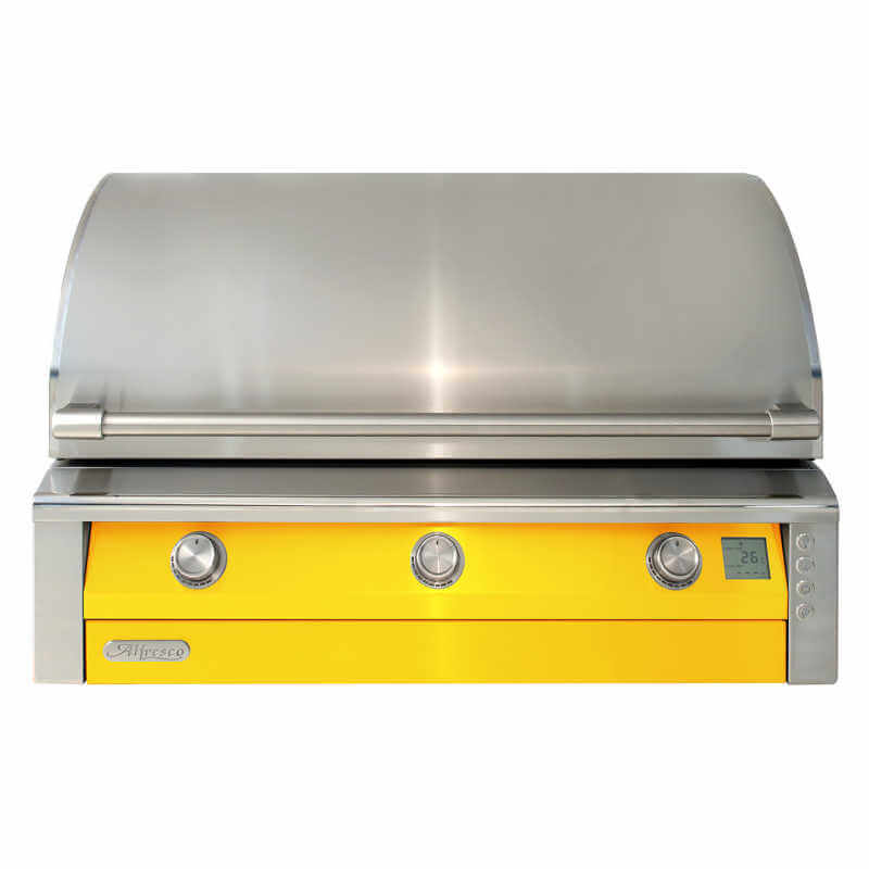 Alfresco AIPG 42-Inch Built-In Gas Grill | Traffic Yellow
