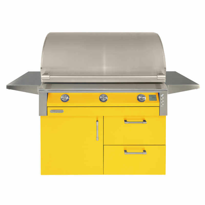Alfresco AIPG 42-Inch Freestanding Gas Grill | Traffic Yellow