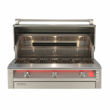 Alfresco AIPG 42-Inch Built-In Gas Grill | Hood Open