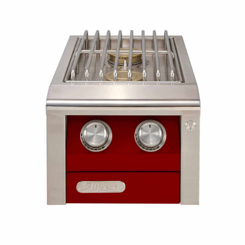 Alfresco Built-In AIPG Double Side Burner | Carmine Red