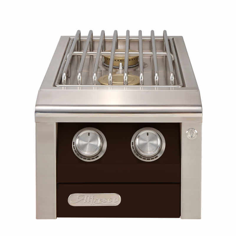 Alfresco Built-In AIPG Double Side Burner | Jette Black Matte
