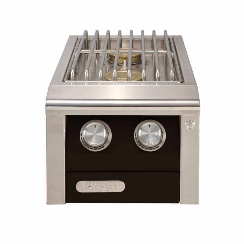Alfresco Built-In AIPG Double Side Burner | Jette Black Gloss