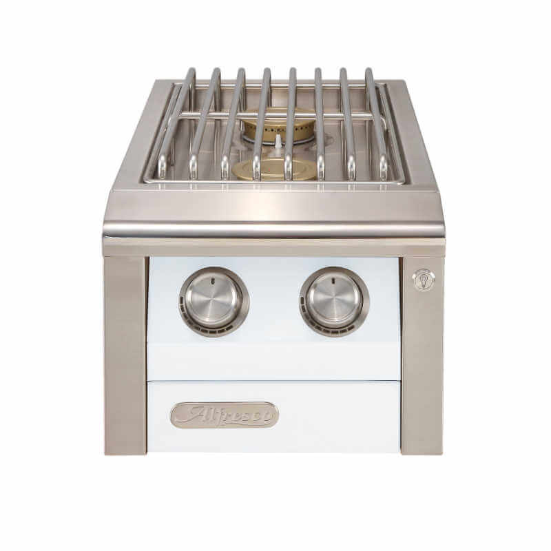 Alfresco Built-In AIPG Double Side Burner | Signal White Matte