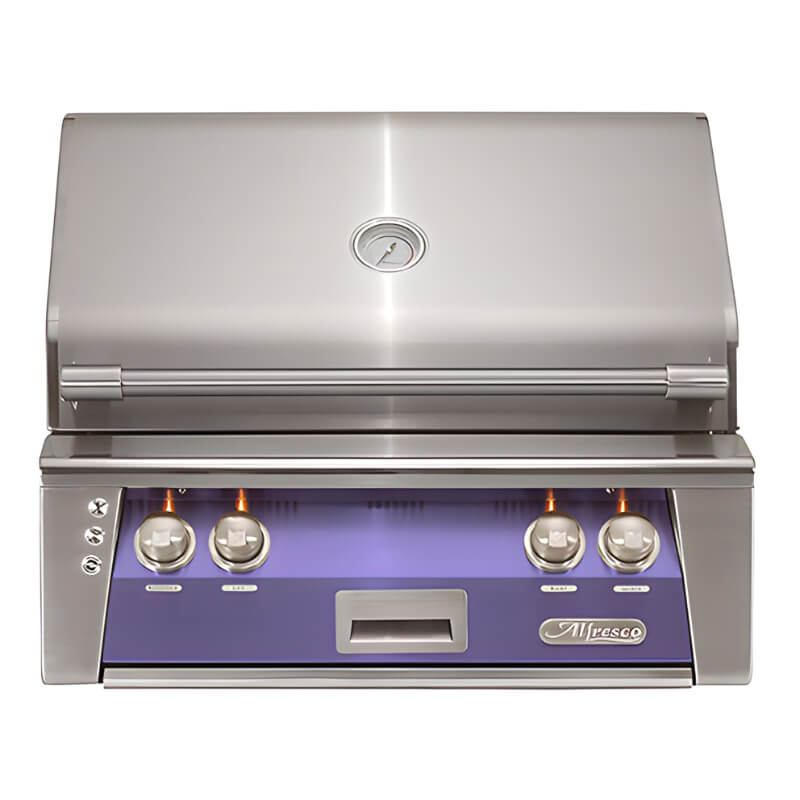 Alfresco ALXE 30-Inch Built-In Grill With Sear Zone And Rotisserie - ALXE-30SZ | Lilac 