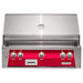 Alfresco ALXE 36-Inch Built-In Gas Grill With Rotisserie With Marine Armour | Raspberry Red