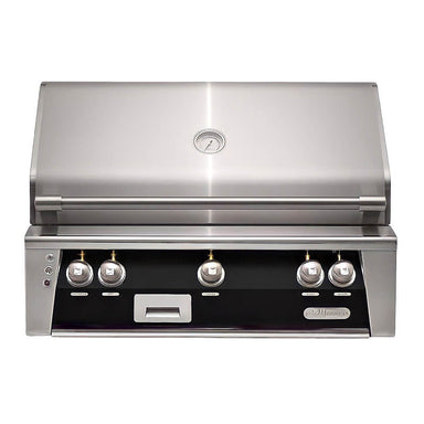 Alfresco ALXE 36-Inch Built-In Gas Grill With Sear Zone And Rotisserie With Marine Armour | Jet Black