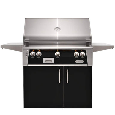 Alfresco ALXE 36-Inch Freestanding Gas Grill With Sear Zone And Rotisserie With Marine Armour | Jet Black Gloss