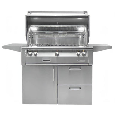 Alfresco ALXE 42-Inch Gas Grill on Cart With Rotisserie With Marine Armour | Interior Grill Lights