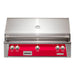 Alfresco ALXE 42-Inch Built-In Gas Grill With Rotisserie With Marine Armour | Raspberry Red