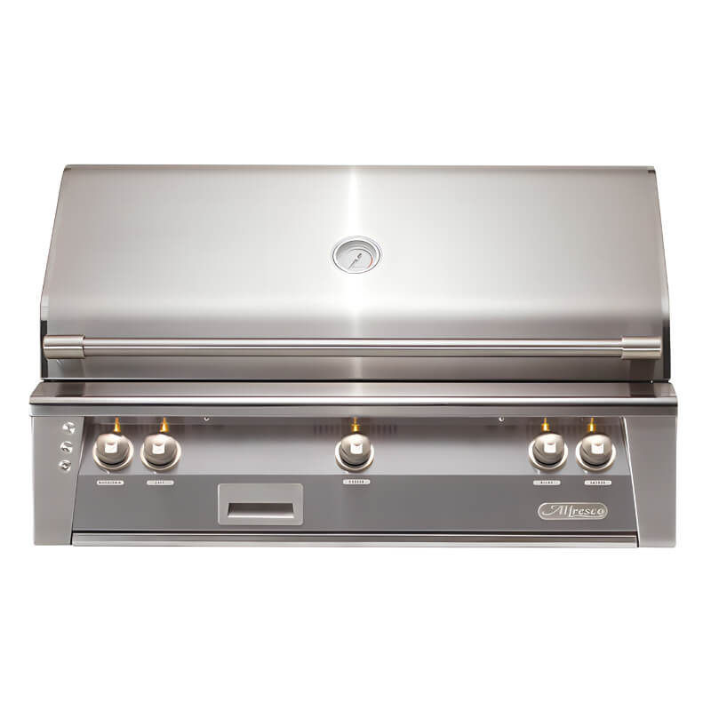 Alfresco 42-Inch Built-In Natural Gas Grill With Sear Zone And Rotisserie - ALXE-42SZ | Signal Grey Built
