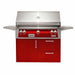 Alfresco ALXE 42-Inch Gas Grill on Deluxe Cart With Rotisserie  | Carmine Red