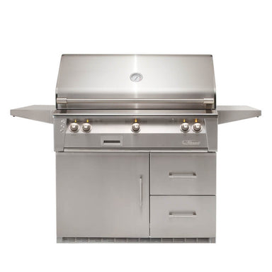 Alfresco ALXE 42-Inch Gas Grill on Refrigerated Cart