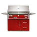 Alfresco ALXE 42-Inch Gas Grill on Refrigerated Cart | Carmine Red