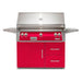 Alfresco ALXE 42-Inch Gas Grill on Refrigerated Cart | Raspberry Red