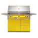 Alfresco ALXE 42-Inch Gas Grill on Refrigerated Cart | Yellow