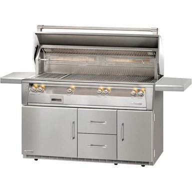 Alfresco ALXE 56 Inch Grill | Two Drawer / Single Door Refrigerator Cart