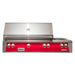 Alfresco ALXE 56-Inch Built-In Deluxe Grill With Rotisserie And Side Burner - ALXE-56 |  Raspberry Red
