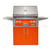 Alfresco ALXE 30-Inch Freestanding Gas Grill with Rotisserie | Luminous Orange