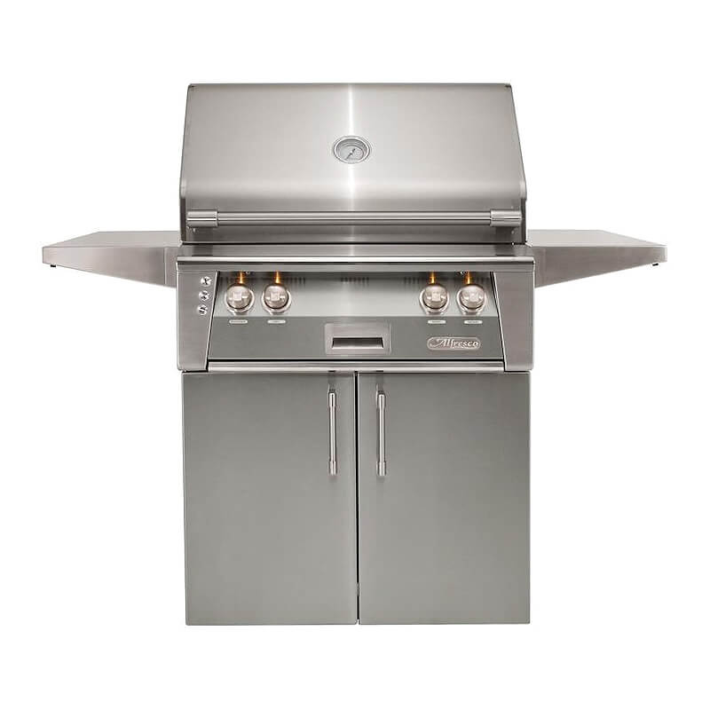 Alfresco ALXE 30-Inch Freestanding Gas Grill with Rotisserie | Signal Gray