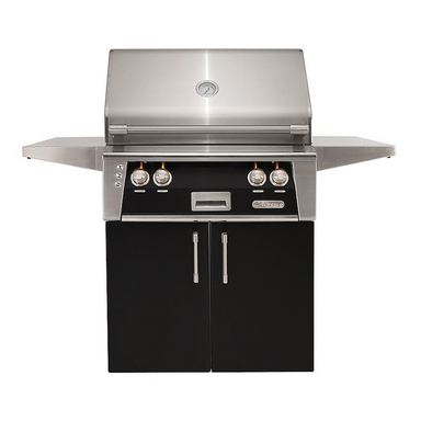 Alfresco ALXE 30-Inch Freestanding Gas Grill w/ Sear Zone & Rotisserie | Jet Black Gloss