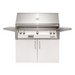 Alfresco ALXE 42-Inch Freestanding Gas Grill With Sear Zone And Rotisserie | Matte White