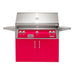 Alfresco Grills ALXE-42C-S3027 Alfresco ALXE 42-Inch Grill With Rotisserie With Marine Armour in Raspberry Red