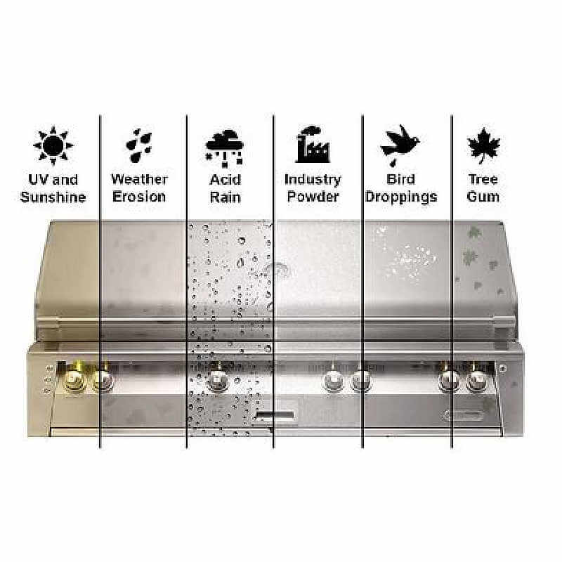 Alfresco 10 Inch Drop-In Prep and Waste Station Chute w/ Marine Armour