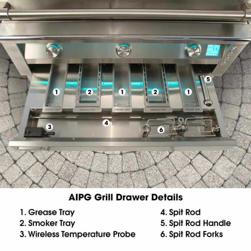 Alfresco AIPG Grill | Grill Drawer