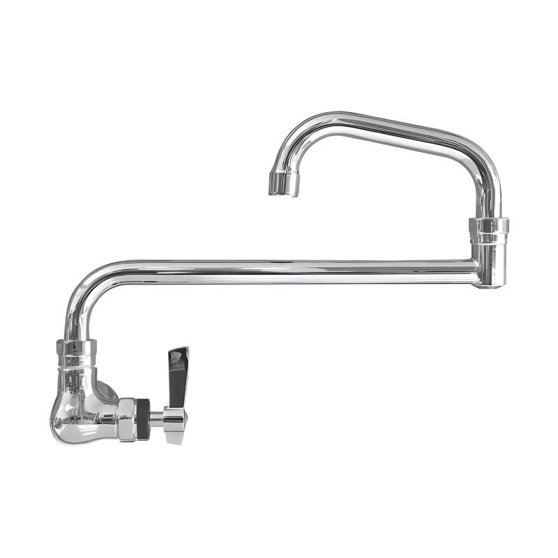 Alfresco Pot Filler Outdoor Rated Cold Water Faucet With Double Joint Spout | Wall Mounting