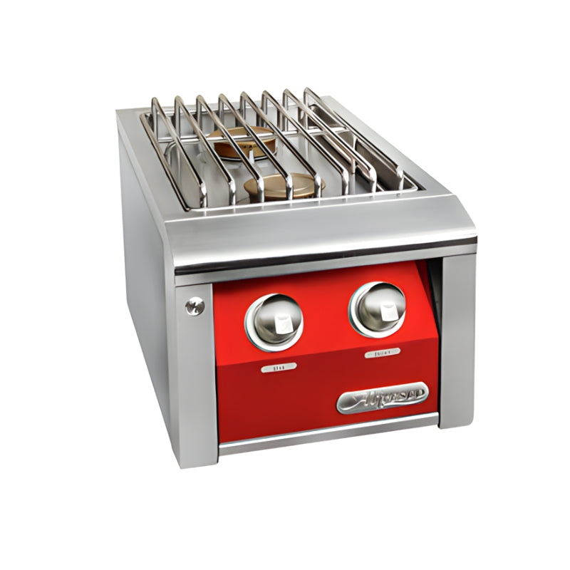 Alfresco Built-In Double Side Burner  | Carmine Red